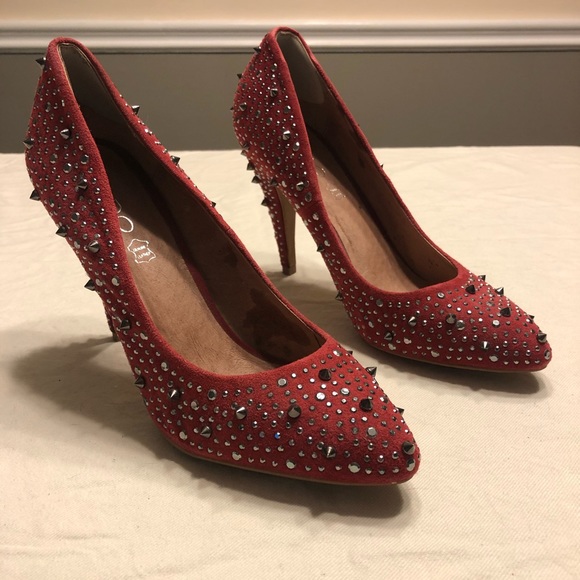 Aldo Shoes - AMAZING Red Heels with Studs!